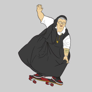 SKATING NUN